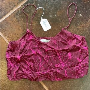 Acacia Liv Top. Neon paradise. Size small.